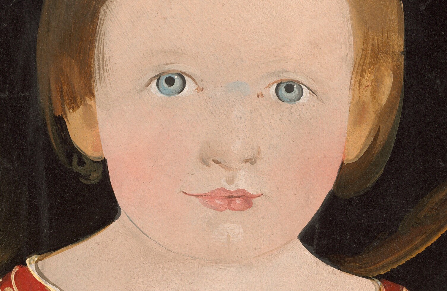 Formal portraits of children like this were popular then.