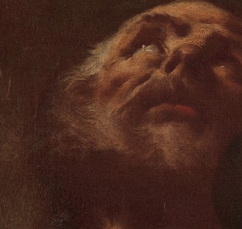 The painter used dramatic light to show Christopher's revelation.