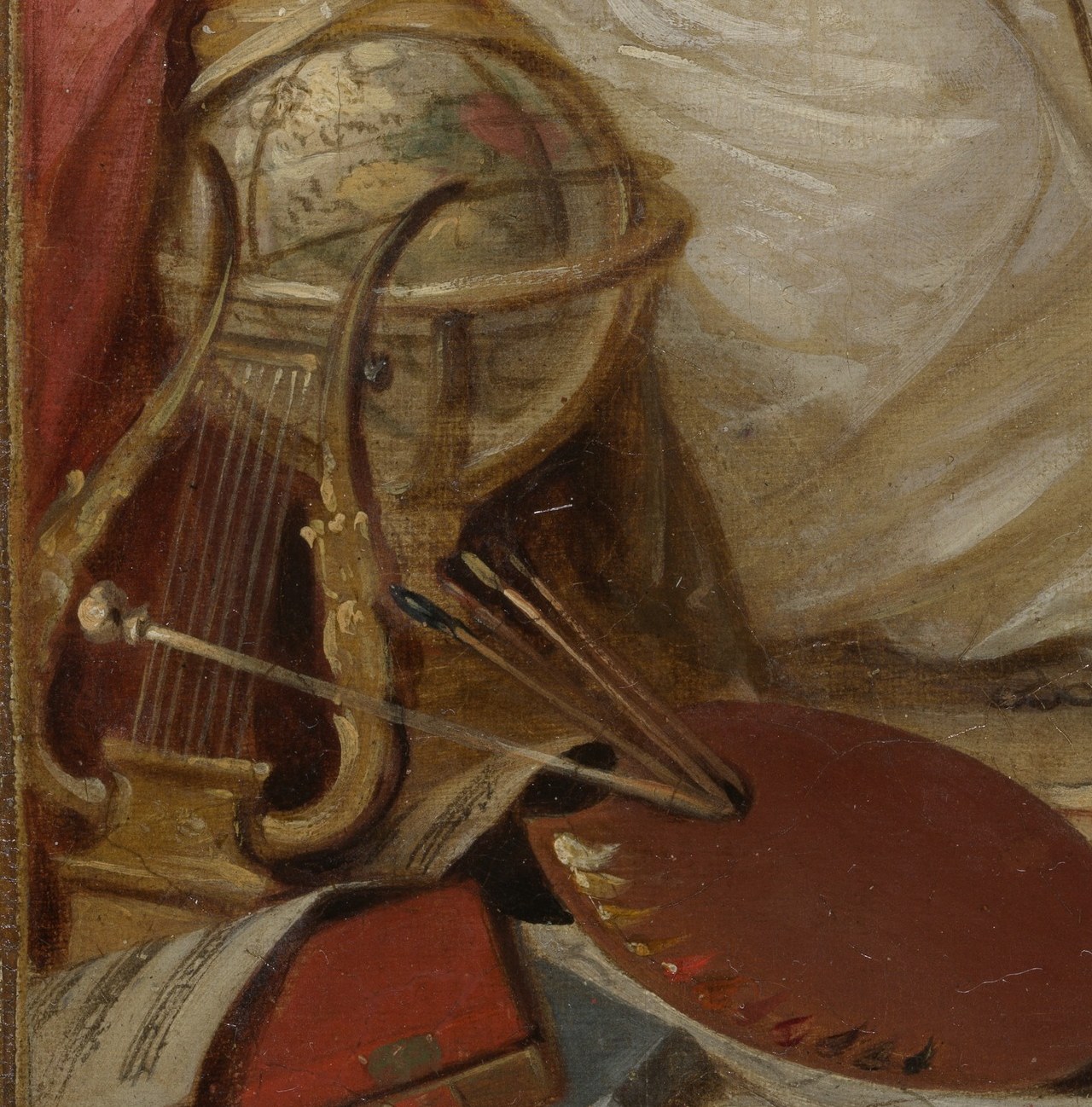 The armor of war, thrown to the floor.