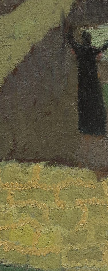 A single figure works in the dark.
