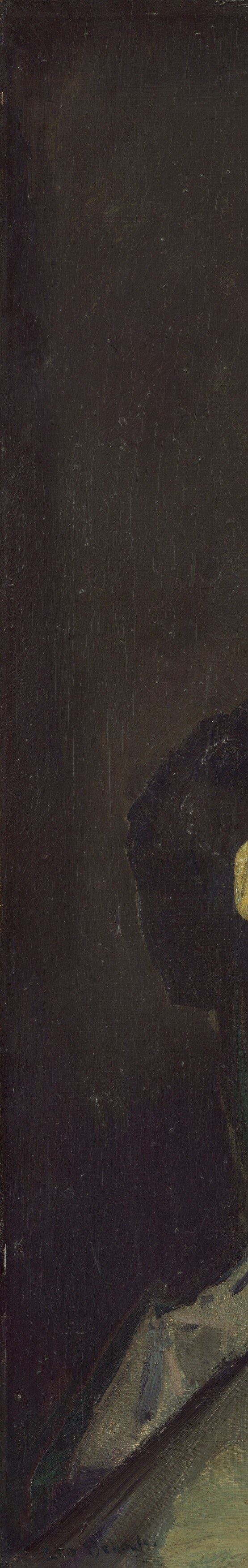 Bellows gave her no room, no chair back, no floor.