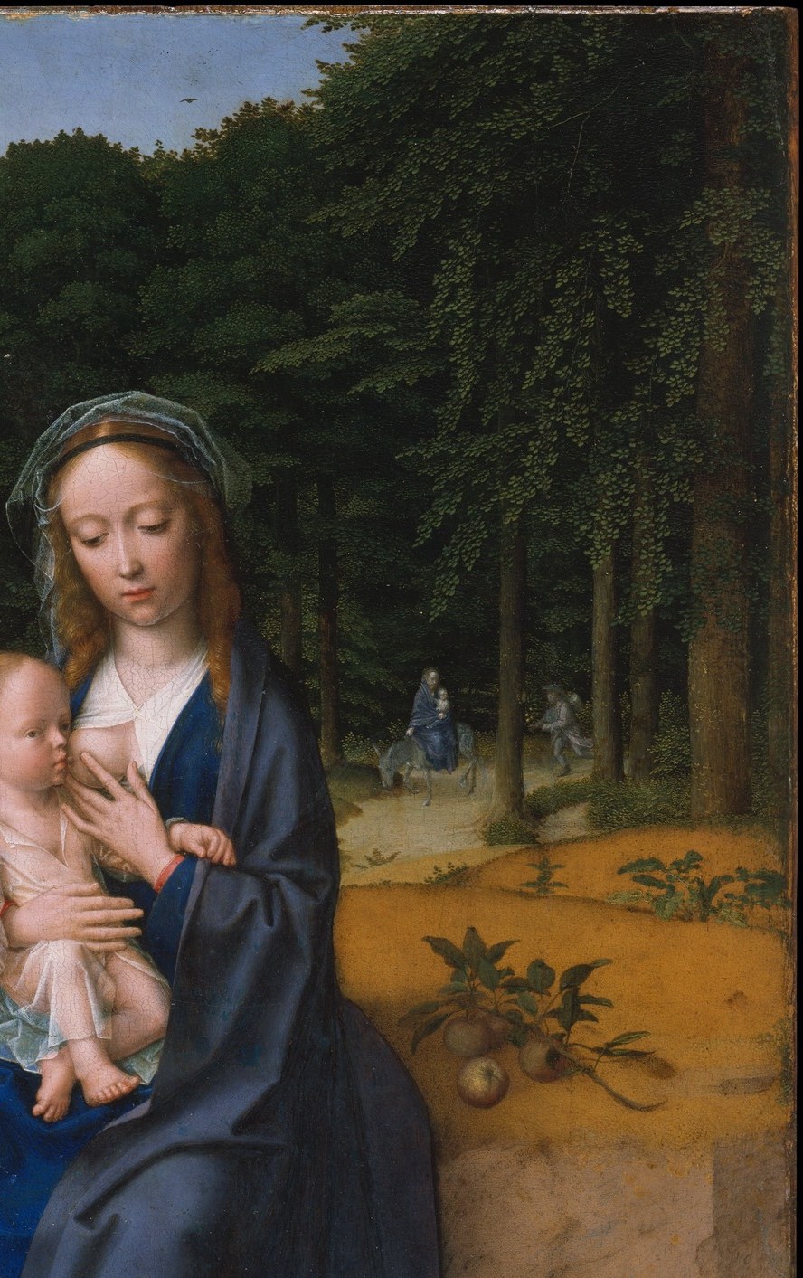 So Mary and Joseph fled across the desert into Egypt.