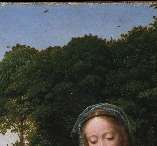 She looks like any mother stealing a quiet moment.