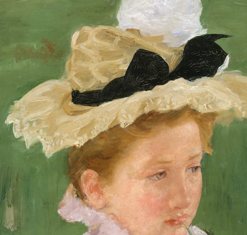 Downcast gaze and slightly parted lips suggest absorbed contemplation rather than posed self-consciousness , rare candor in a portrait era that demanded decorum