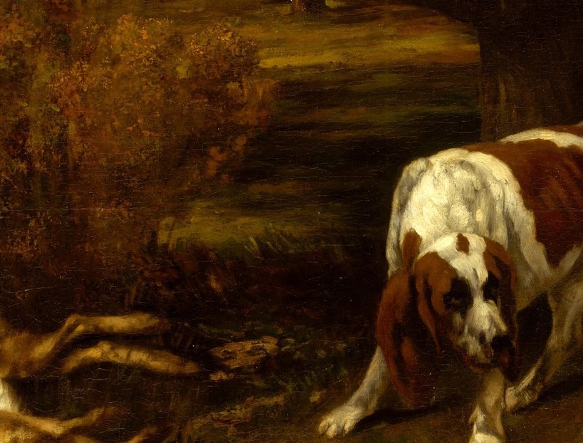 The white fur here is thick paint, laid on with a palette knife.
