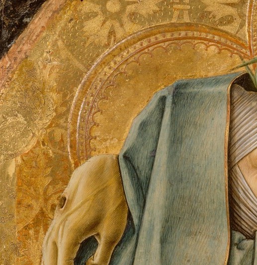 Cheek-to-cheek physical contact with her dead son , a raw maternal intimacy rarely depicted this directly; her pain is contained, which makes it more devastating