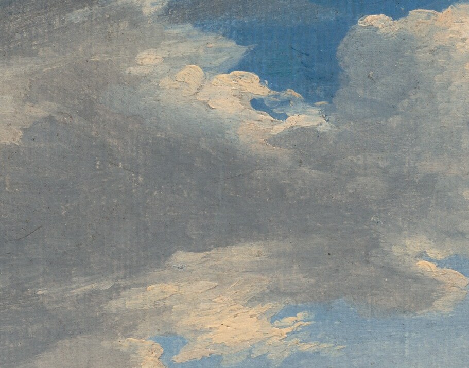 This oil study on paper was a revolutionary act.
