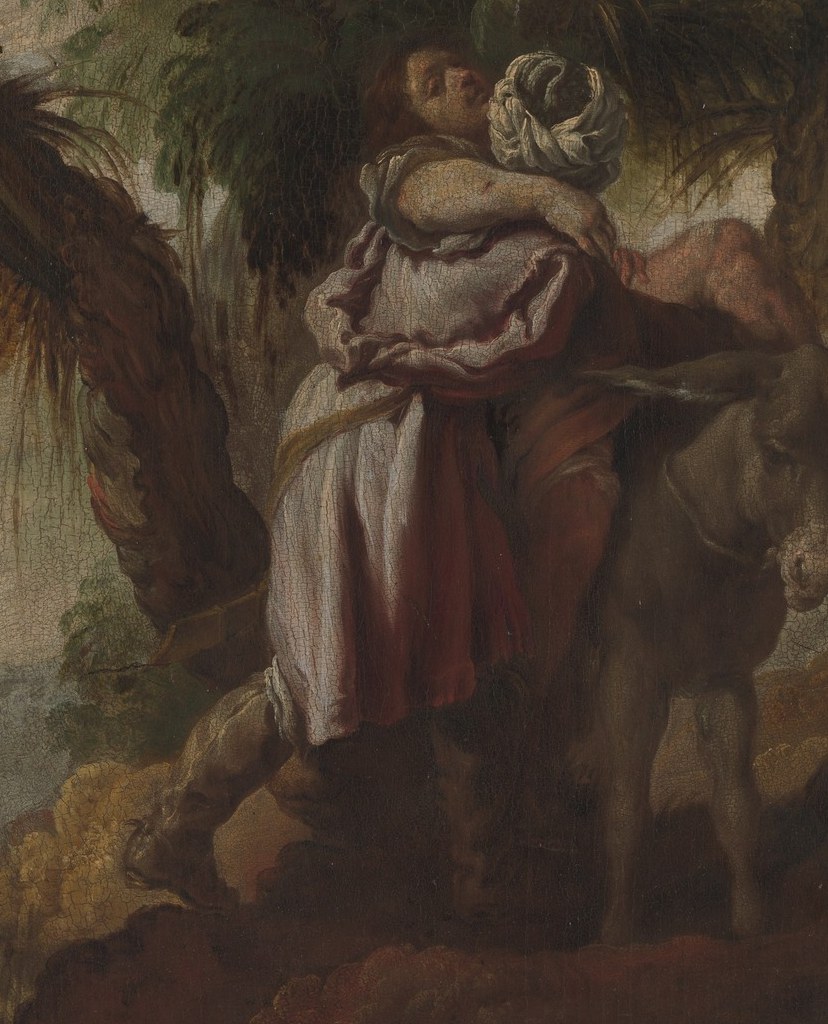 The stolen canvas was found in a ditch, wrapped in a sheet.