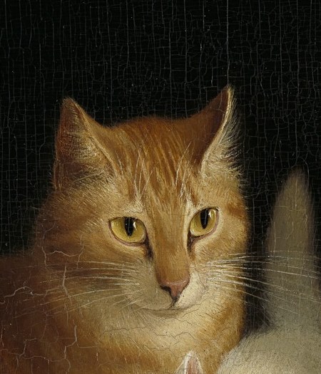 In 1844, she focused on capturing the intimate lives of cats.