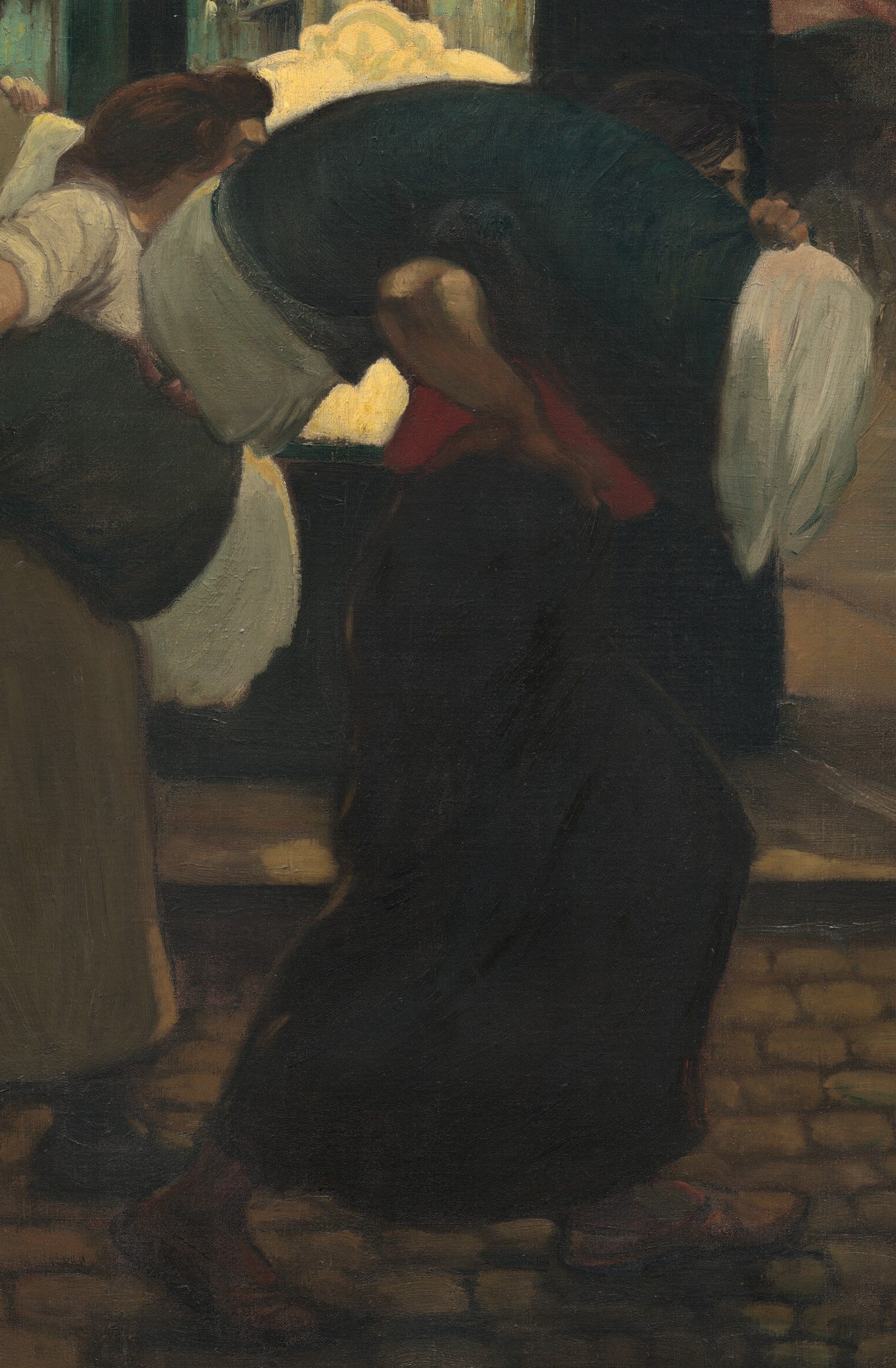 The painter hid their faces on purpose.