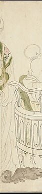 The preserved margin of the handscroll is itself evidence of the object's survival , yellowed silk or paper edges carry 1100 years of material history that the painting's surface cannot.
