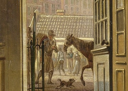A glimpse of bustling Amsterdam in 1820.