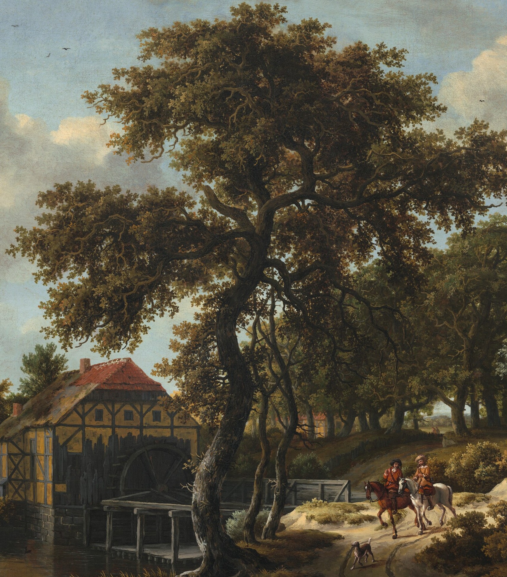 The painter was Meindert Hobbema, a master of woodland landscapes.