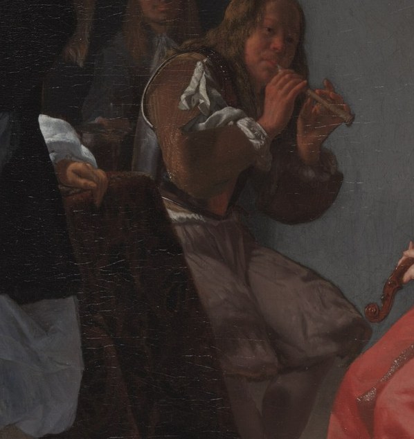 A lute was the era's symbol of harmonious love. Its presence is no accident.