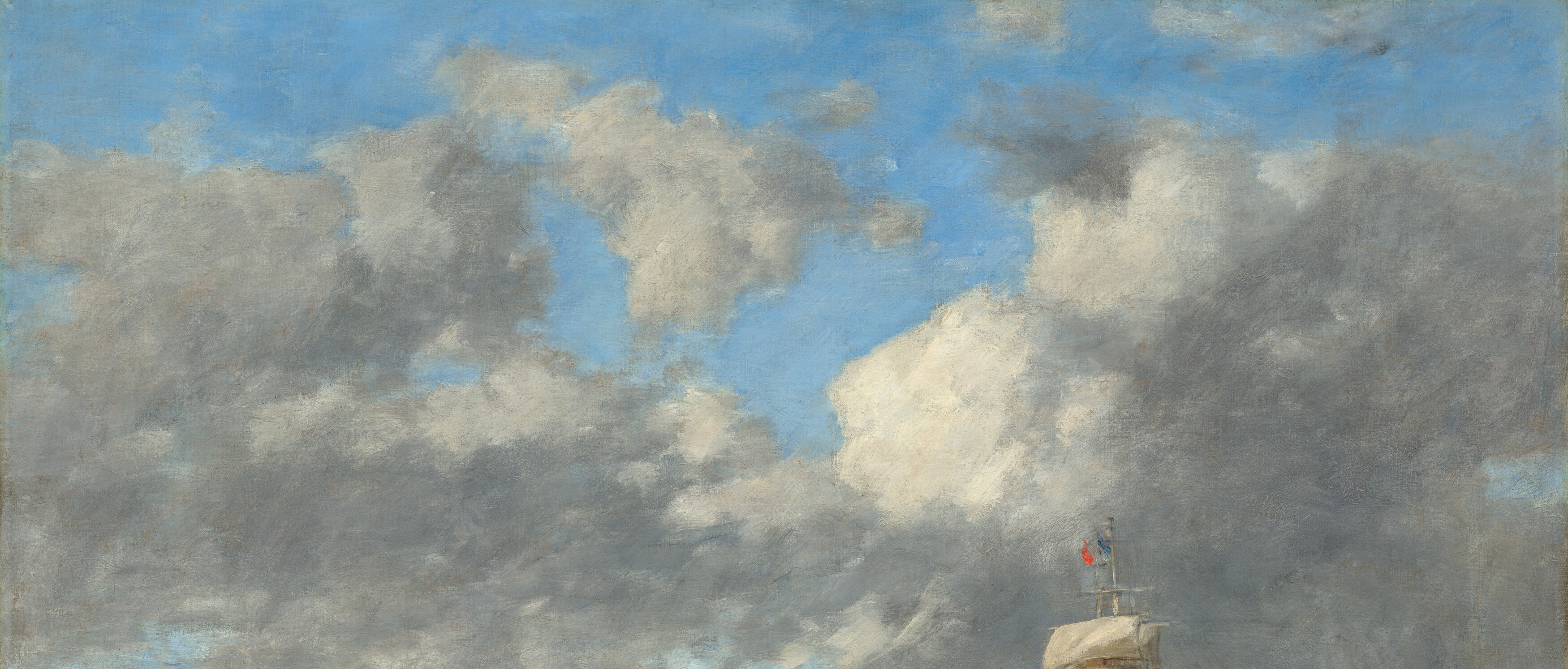 Eugène Boudin was one of the first painters to work outdoors.