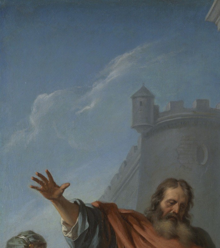 This work was painted by Nöel-Nicolas Coypel in 1726.