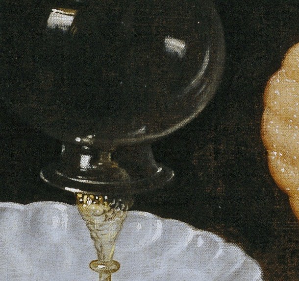 Glassware shines with remarkable realism.