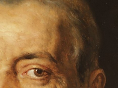 It is bloodshot. A raw, unretouched detail.