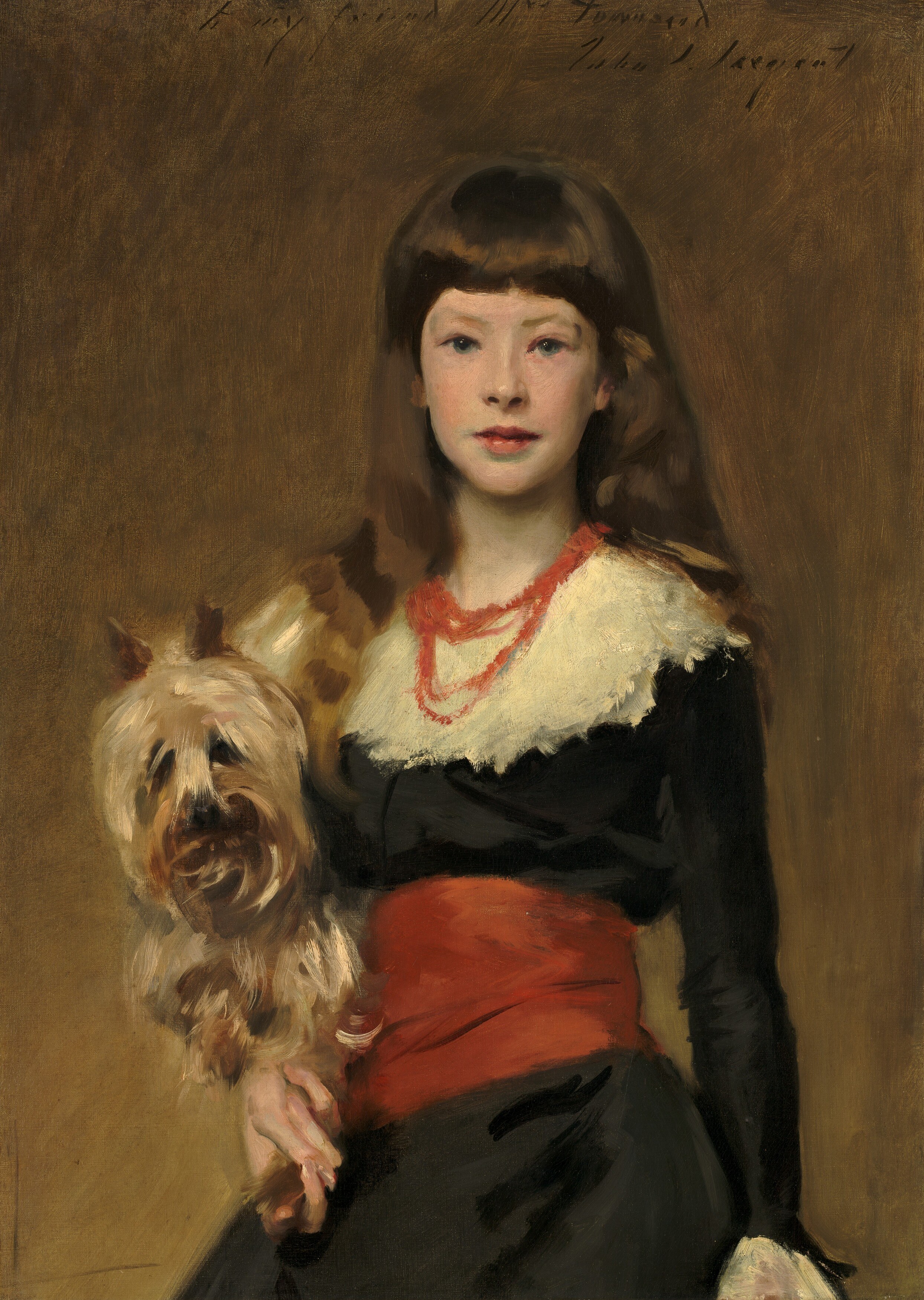 The painter was already famous for his society portraits.