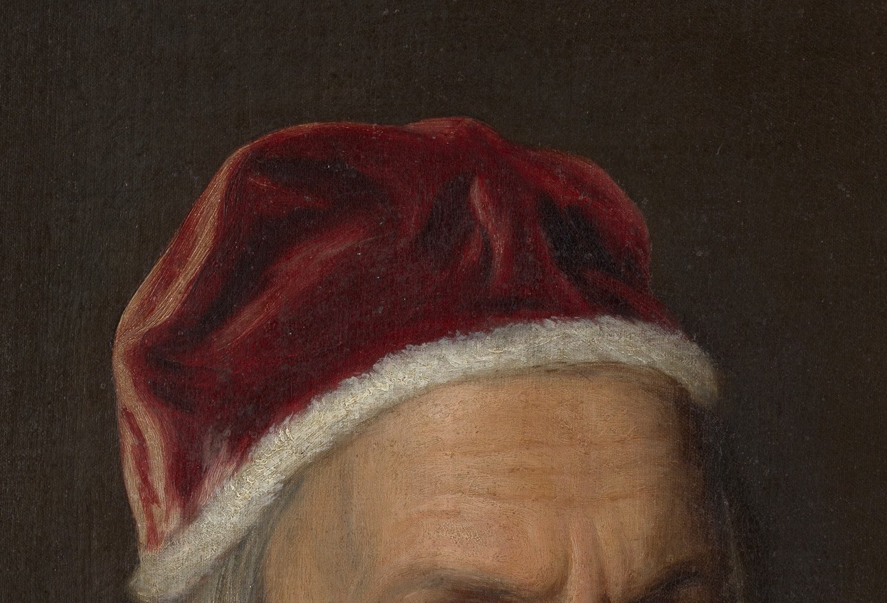 This papal skullcap is a clear indicator of his religious office and status.