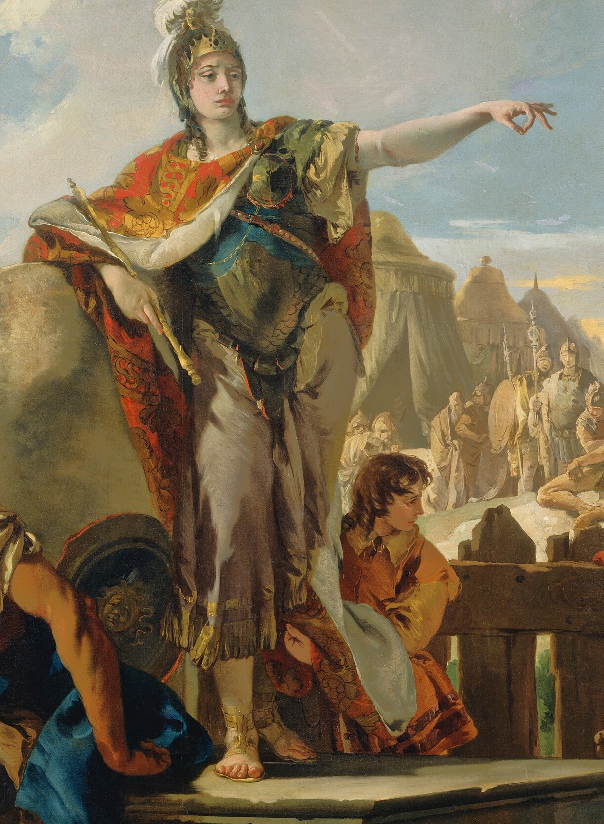She commands with absolute authority.