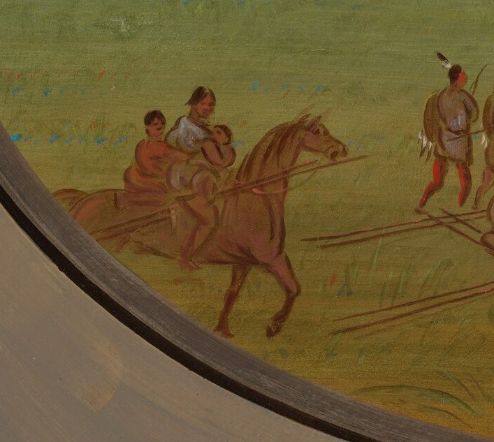 Here, a Sioux family on horseback leads a long journey.