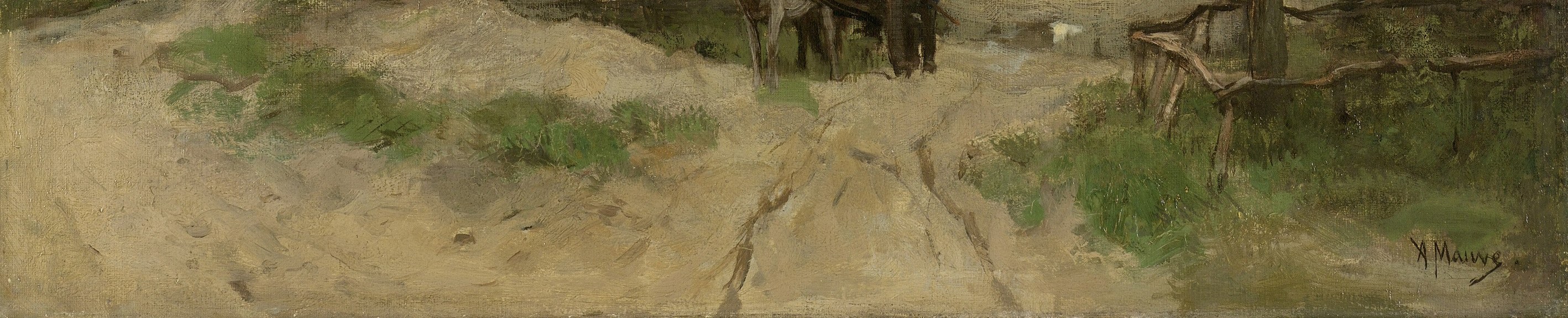 Mauve painted this dusty road the year before he died.
