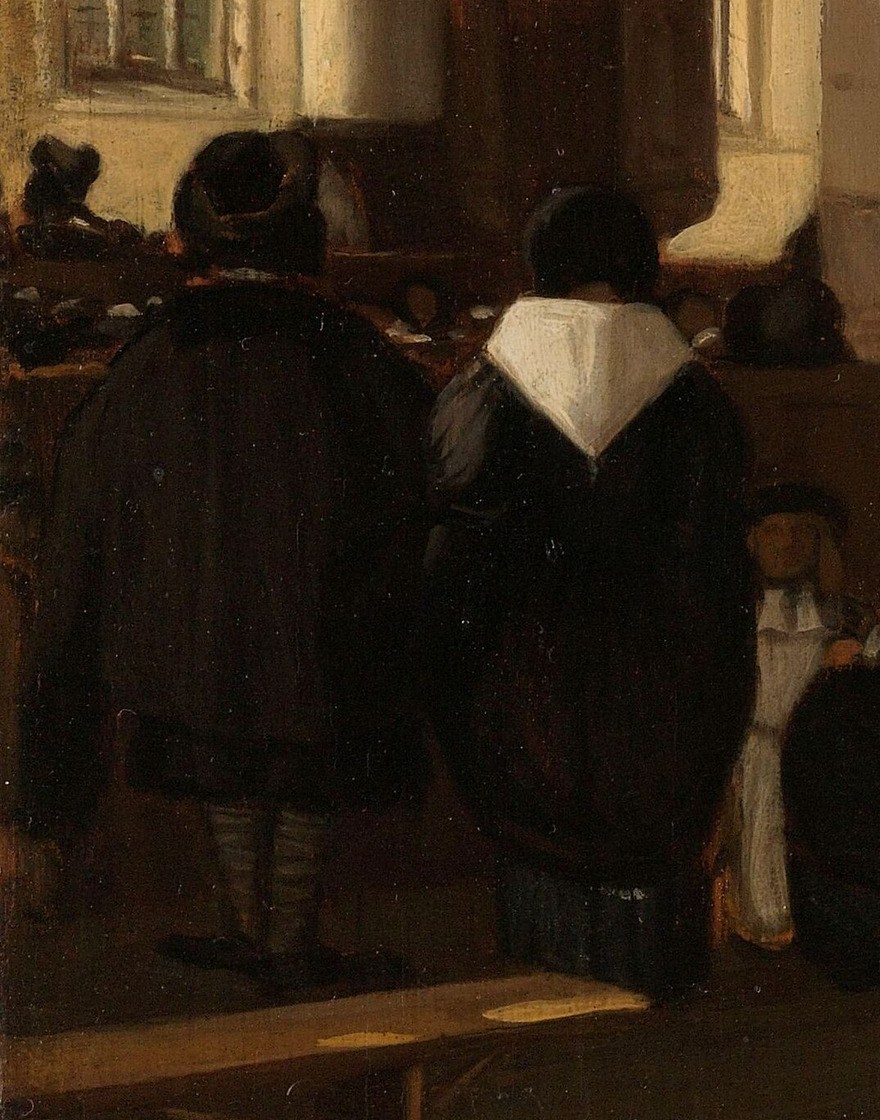 It captures the solemnity and order of the Dutch Golden Age.