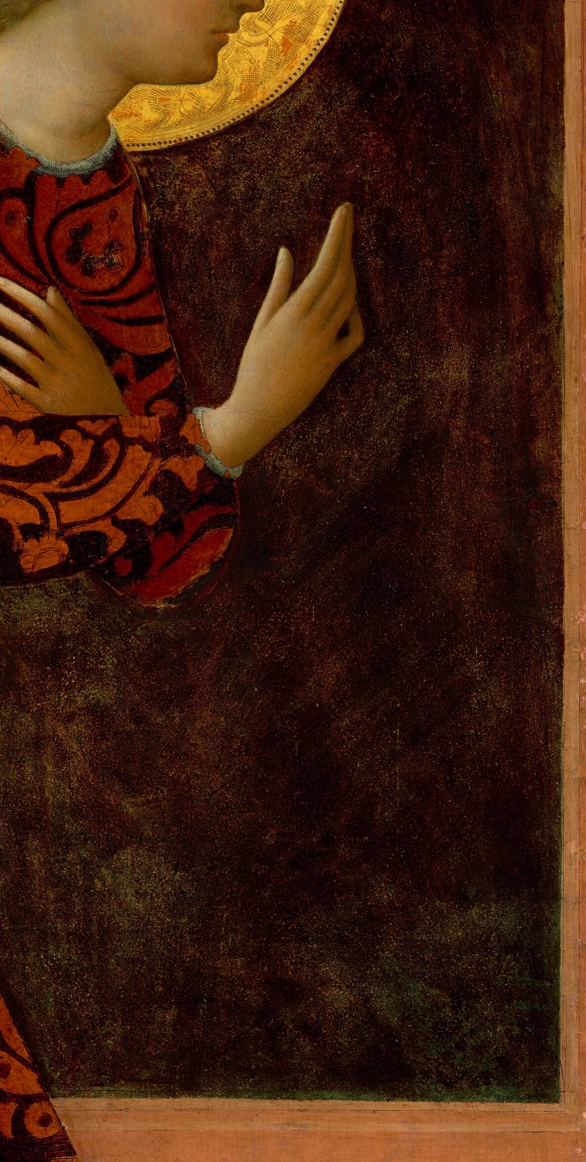 Its texture is made of gold, not just paint.