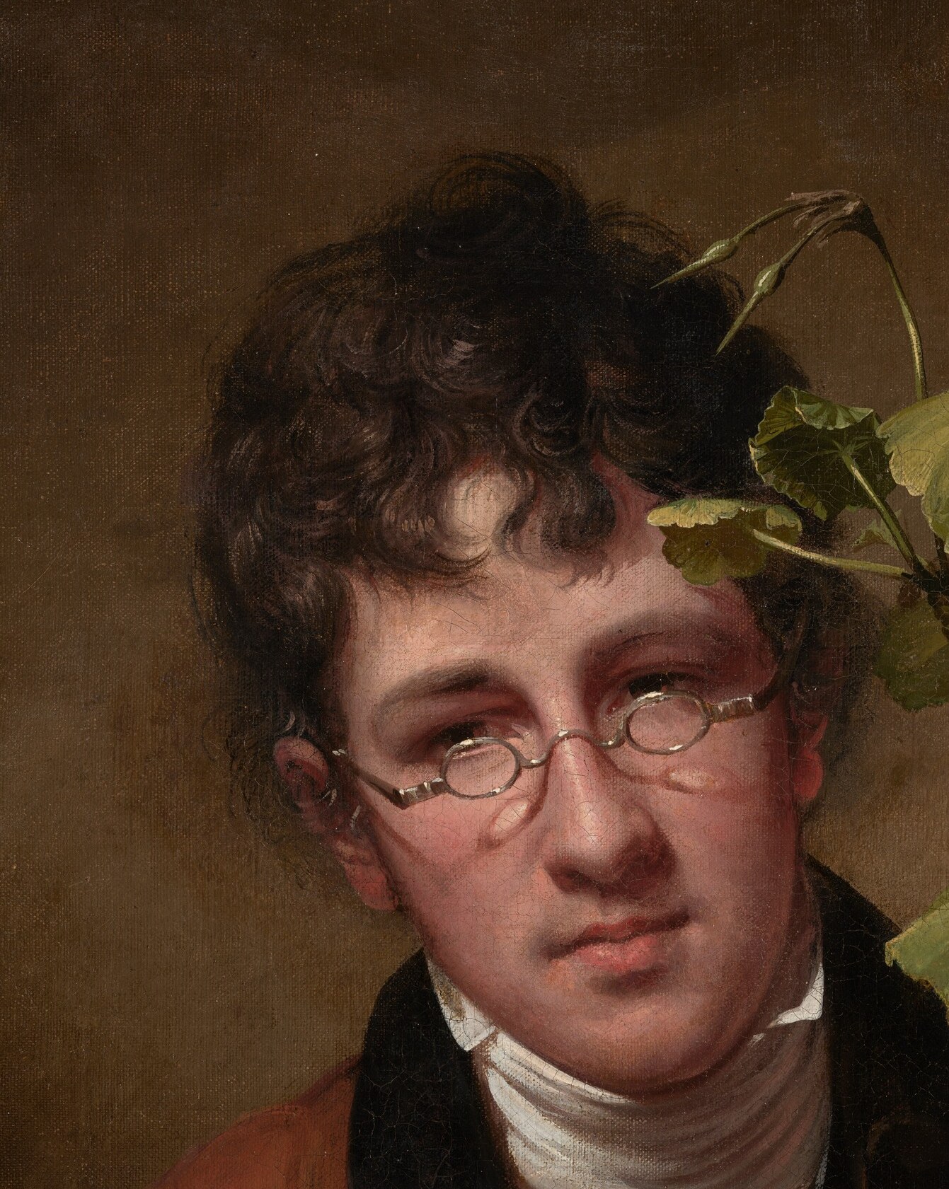 On one of those canvases, a 23-year-old painter made this portrait of his brother.