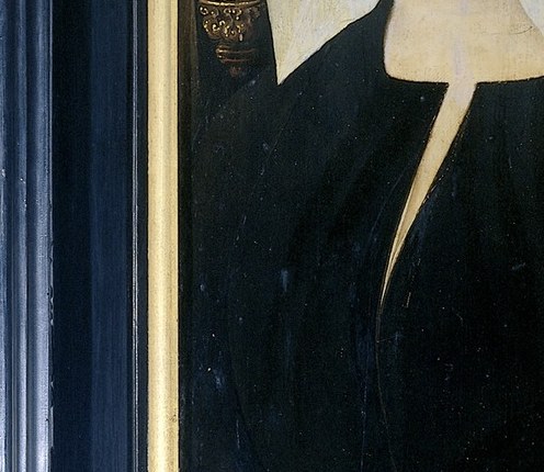 They are dressed in the fashion of early 1500s Low Countries.
