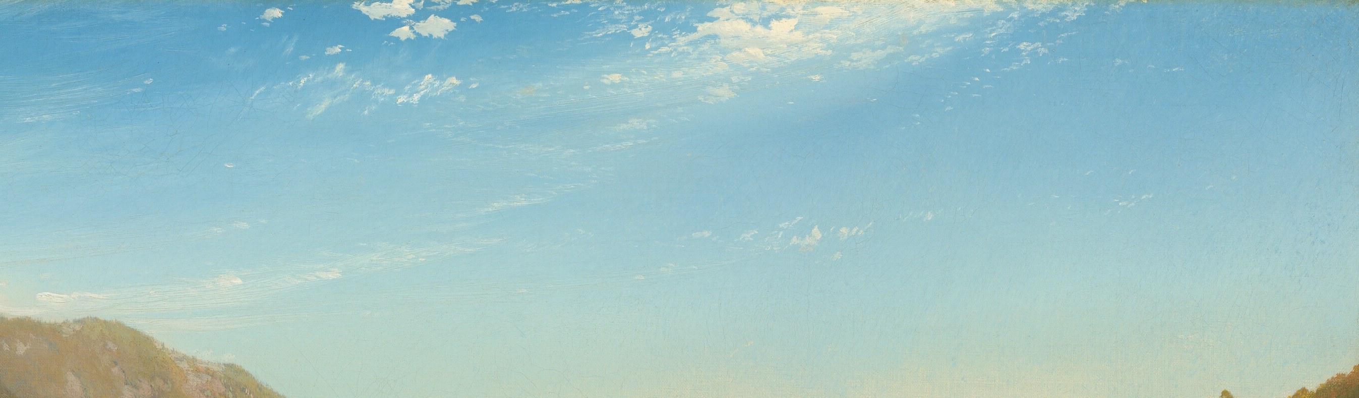 The orange-gold suffusion is the painting's emotional engine , every other element is lit or shadowed against it, and it tells the viewer instantly that dusk is imminent.