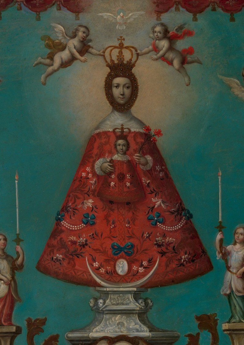 The Virgin of El Camino, crowned and enthroned.