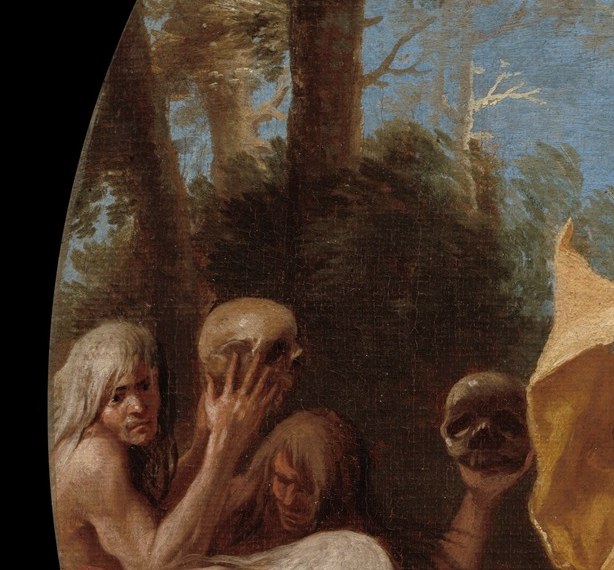 The artist, Salvator Rosa, often painted these 'sublime' natural scenes.