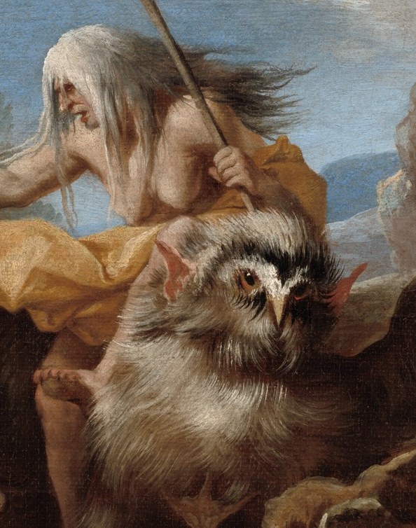 Here, a powerful witch commands the center of a chaotic ritual.