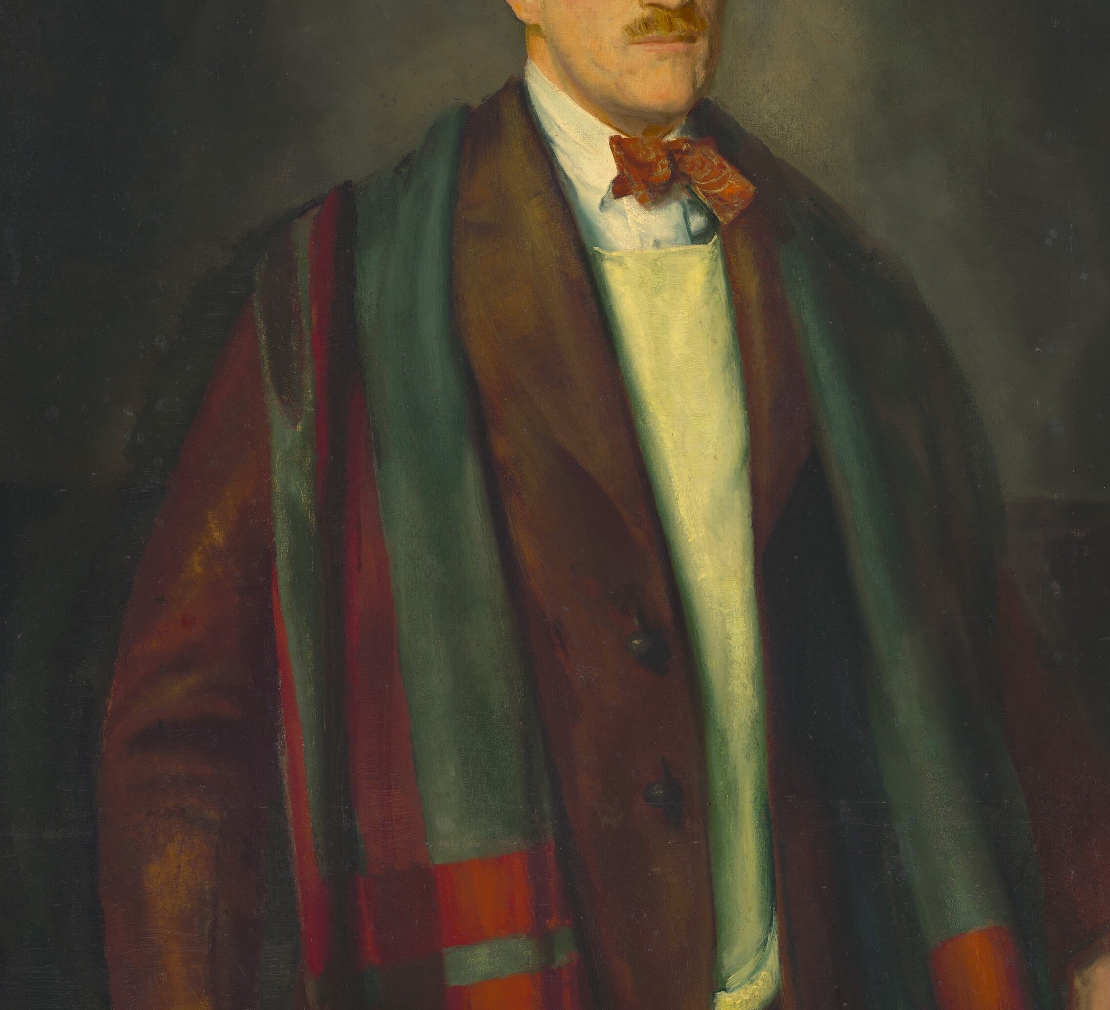 Look what Bellows draped over his shoulders.