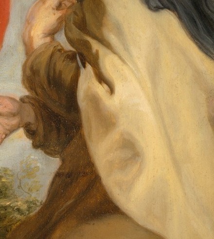 The tight gesture of supplication is the emotional fulcrum , a camera close-up here communicates the entire act of intercession wordlessly.
