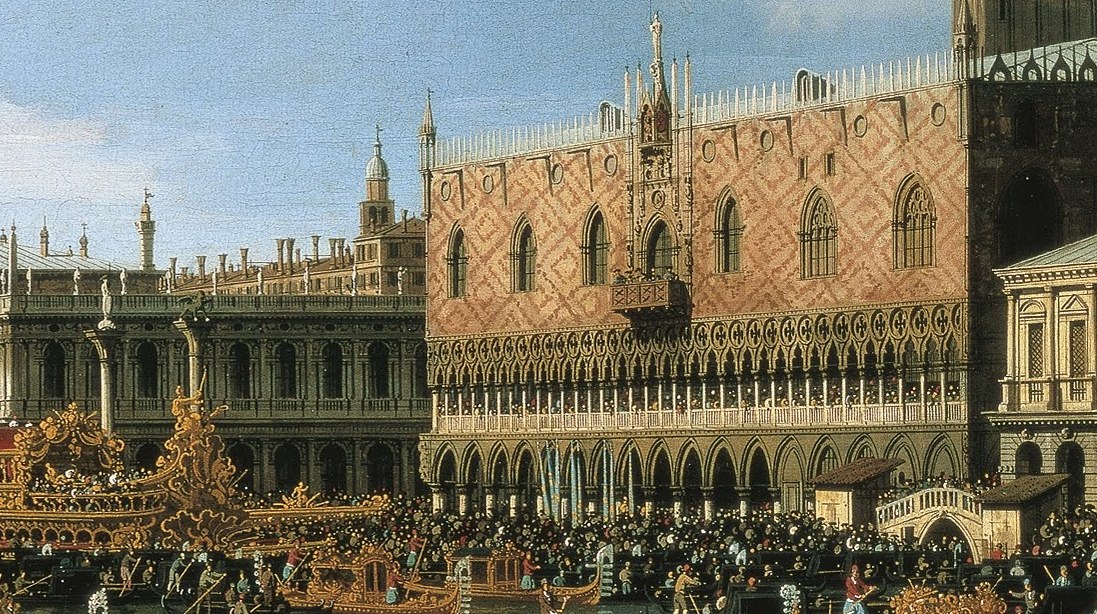 The Doge's Palace represents Venetian power.