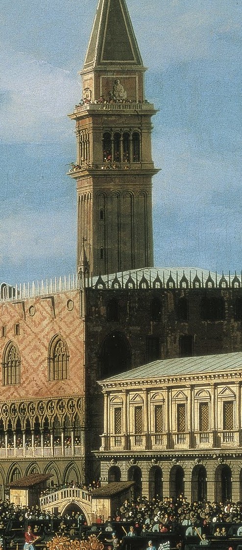 This iconic bell tower dominates the skyline, a testament to Venice's enduring presence and architectural ambition.