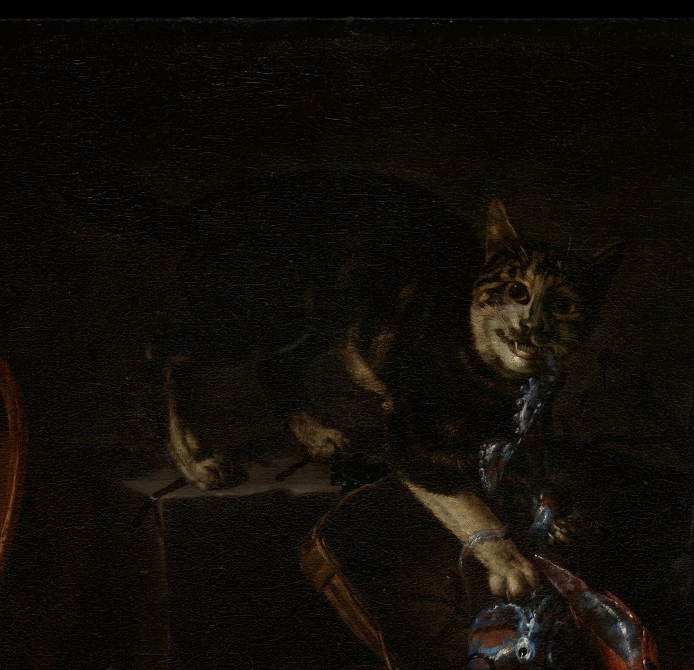 But the real subject is nearly invisible in the shadow.