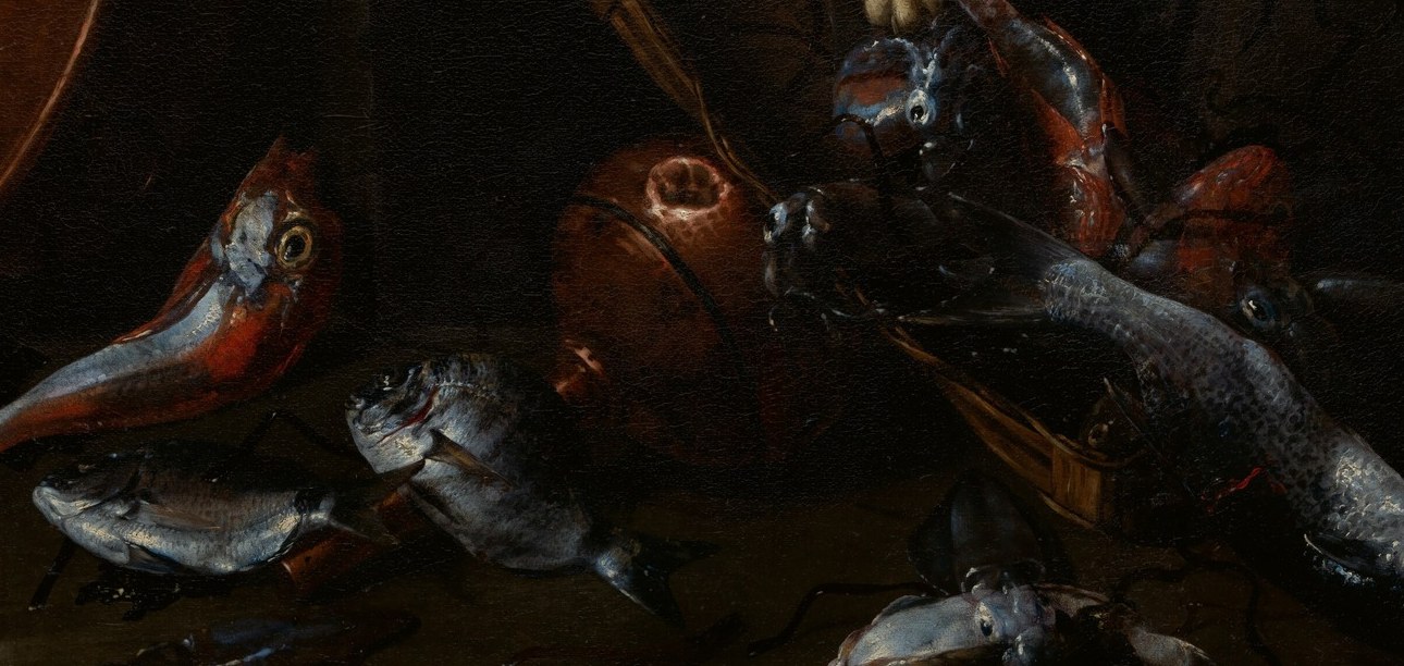 Giuseppe Recco built his reputation on fish like these.