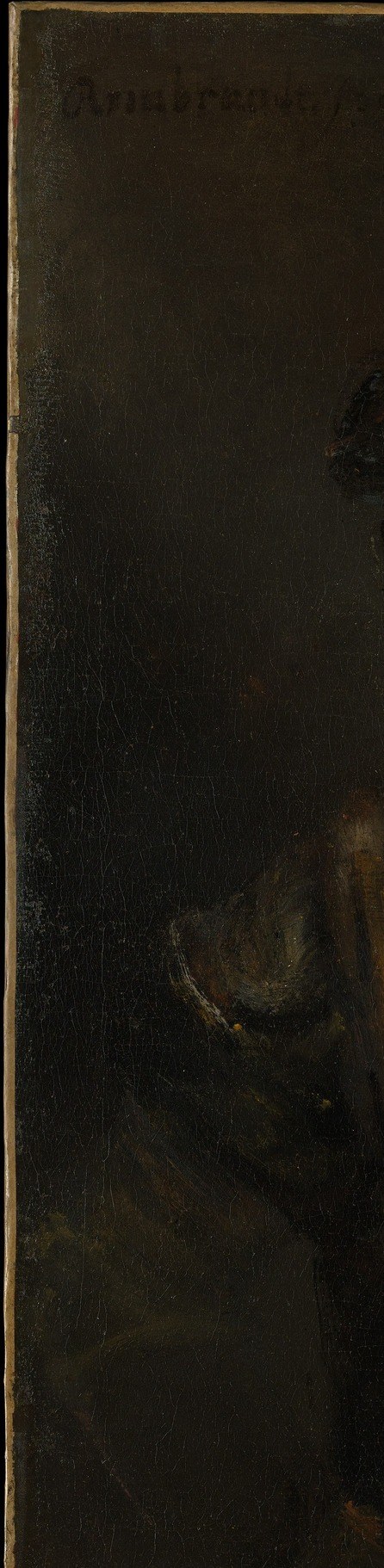 Now look closely at the darkness around the head.