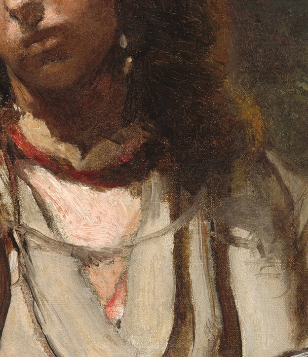 Corot painted her for himself, late in life.