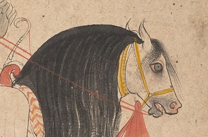 Now look at the horse's eye. The artist was named Bakhta.
