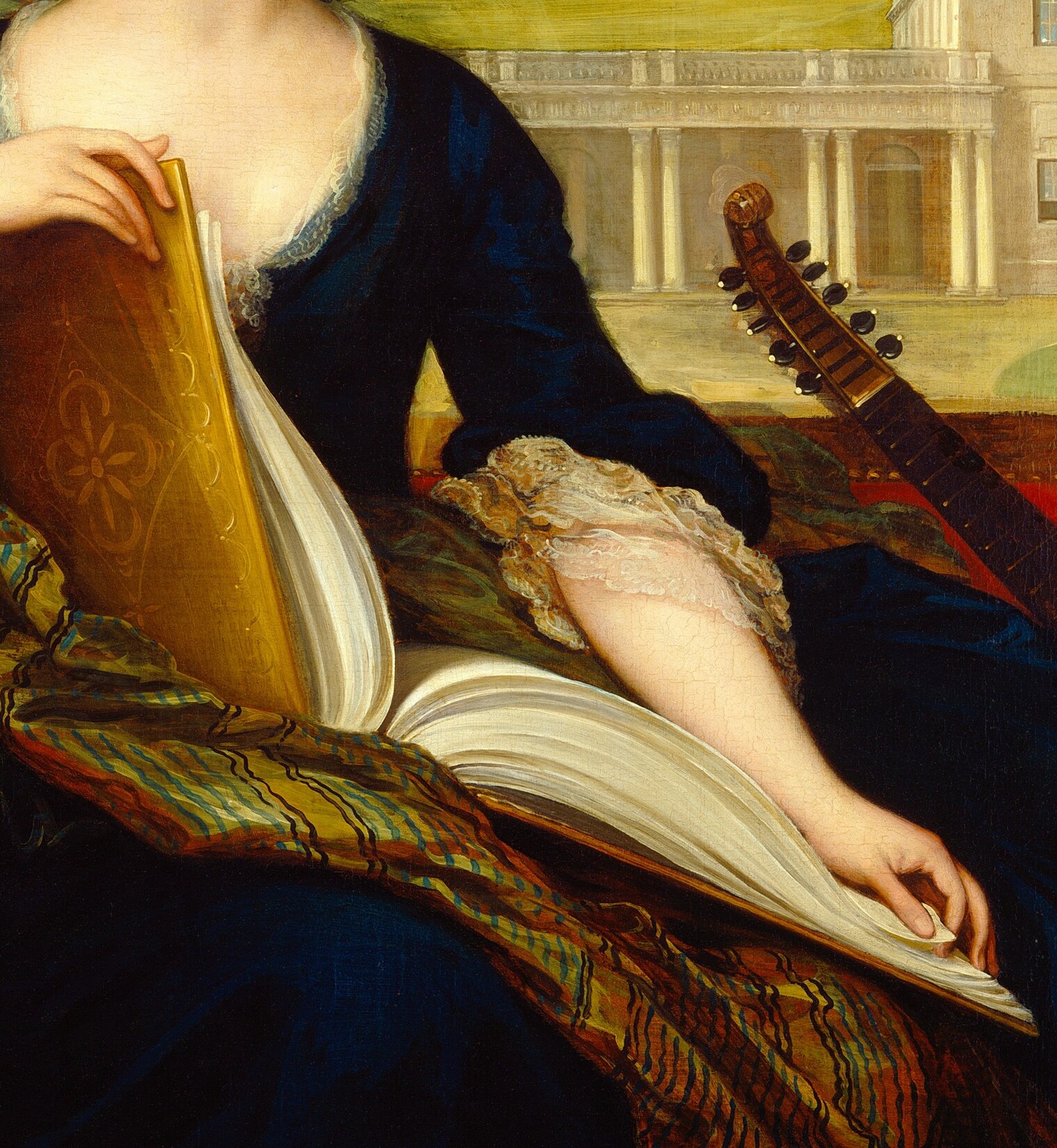 A book, a guitar. A cultivated, genteel life.