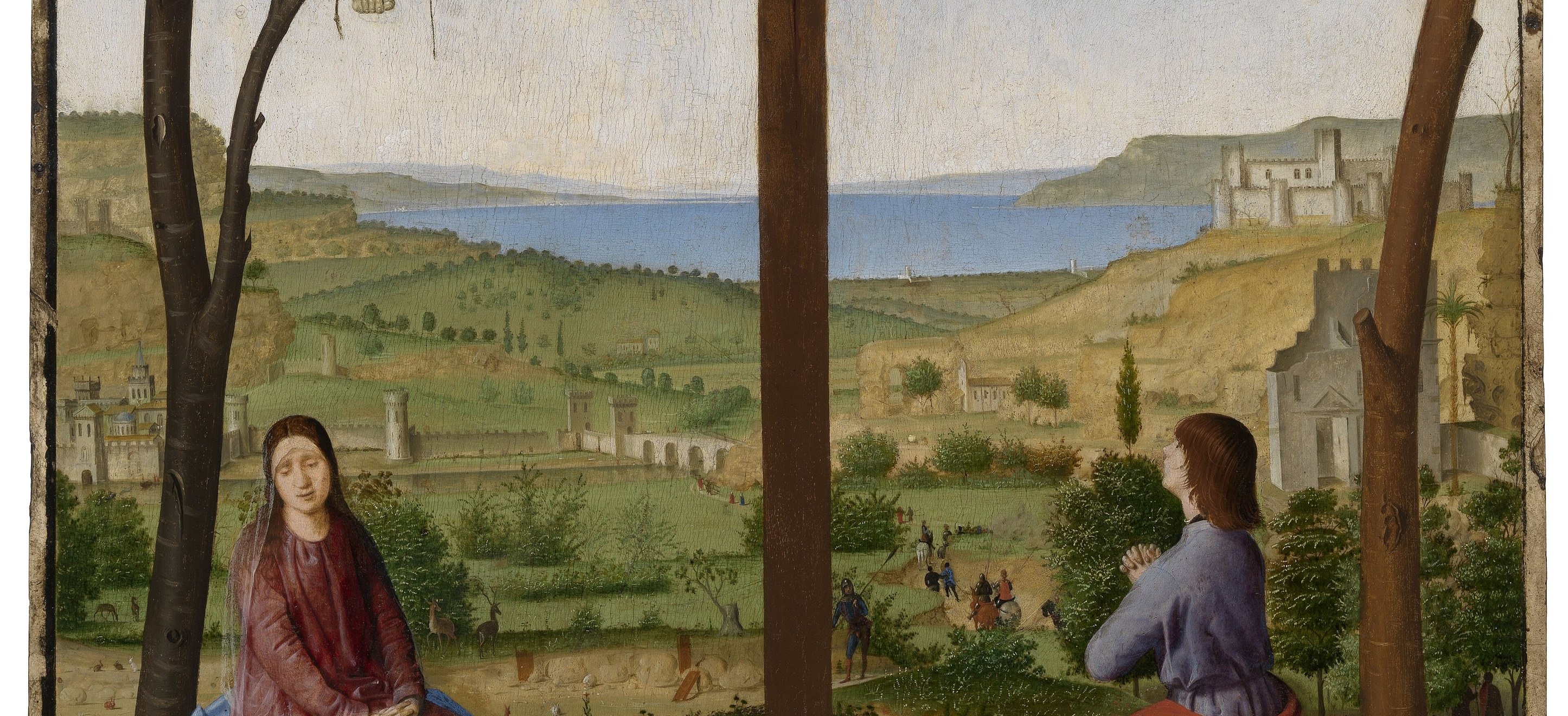 The distant hills show atmospheric perspective, softening colors.