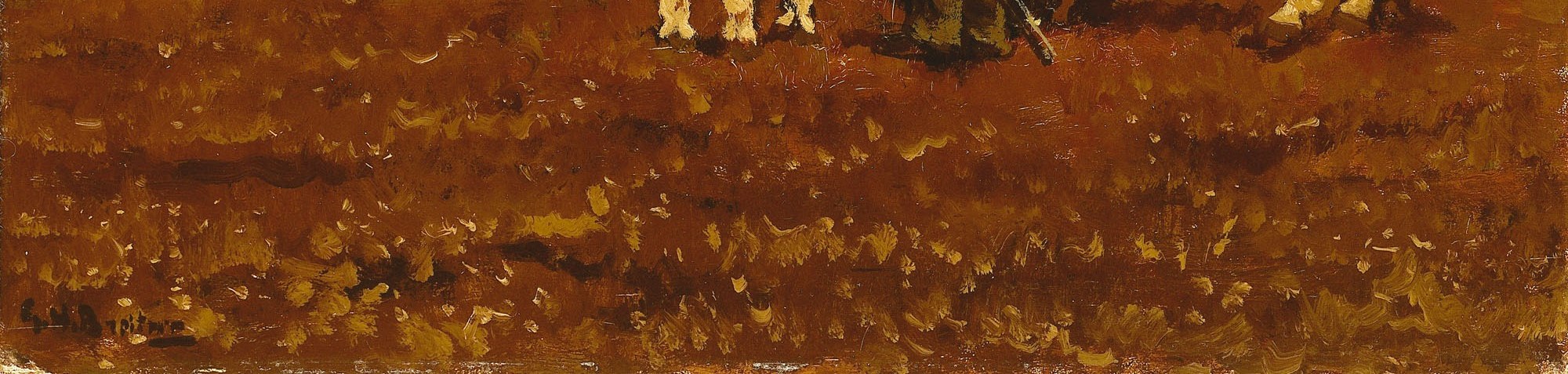 The ground holds the last leaves of autumn.
