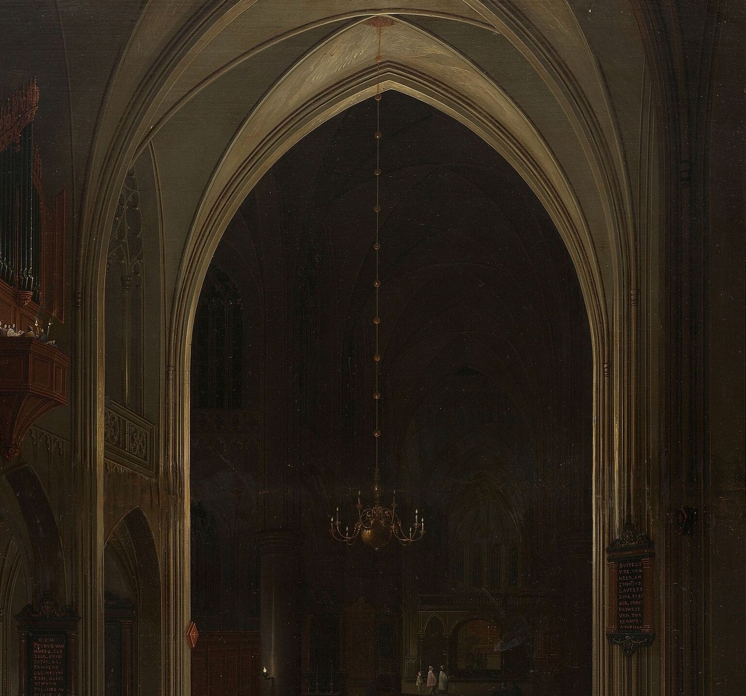 Its immense scale and deep perspective draw the viewer into the vastness of the church.