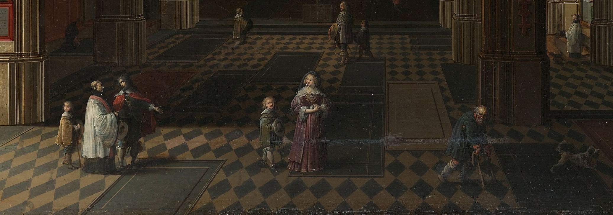 He was known for creating depth with a checkerboard floor.