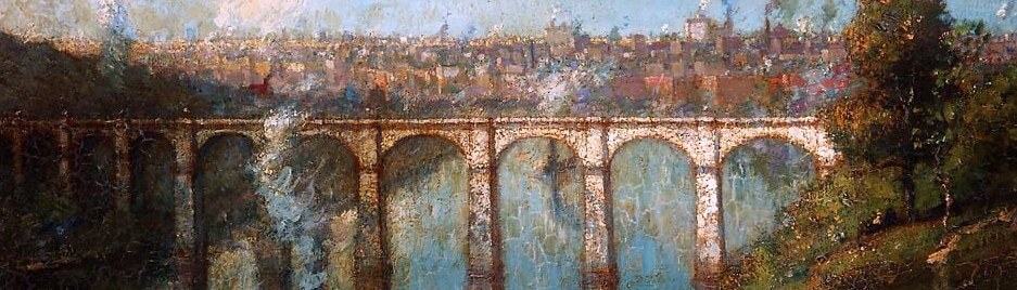 Notice its many stone arches, inspired by Roman aqueducts.
